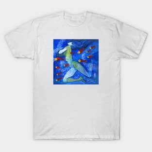 The mermaid and red fishes T-Shirt